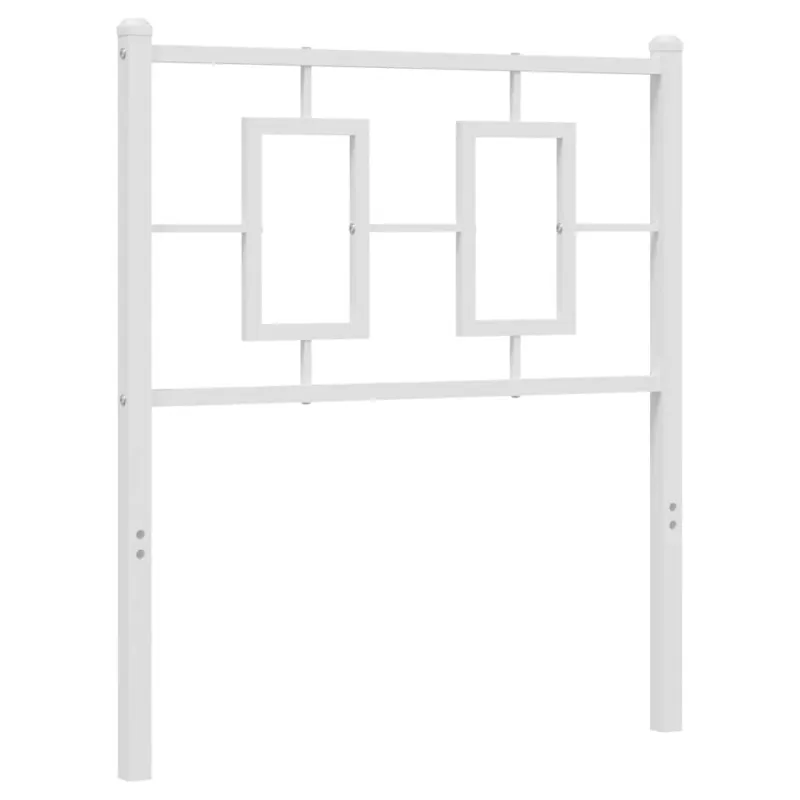 Metalinis keičiamas galvūgalis, baltos spalvos, 75 cm