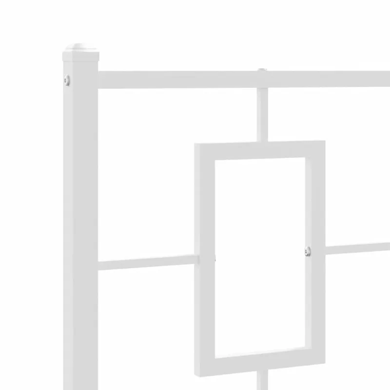 Metalinis keičiamas galvūgalis, baltos spalvos, 75 cm