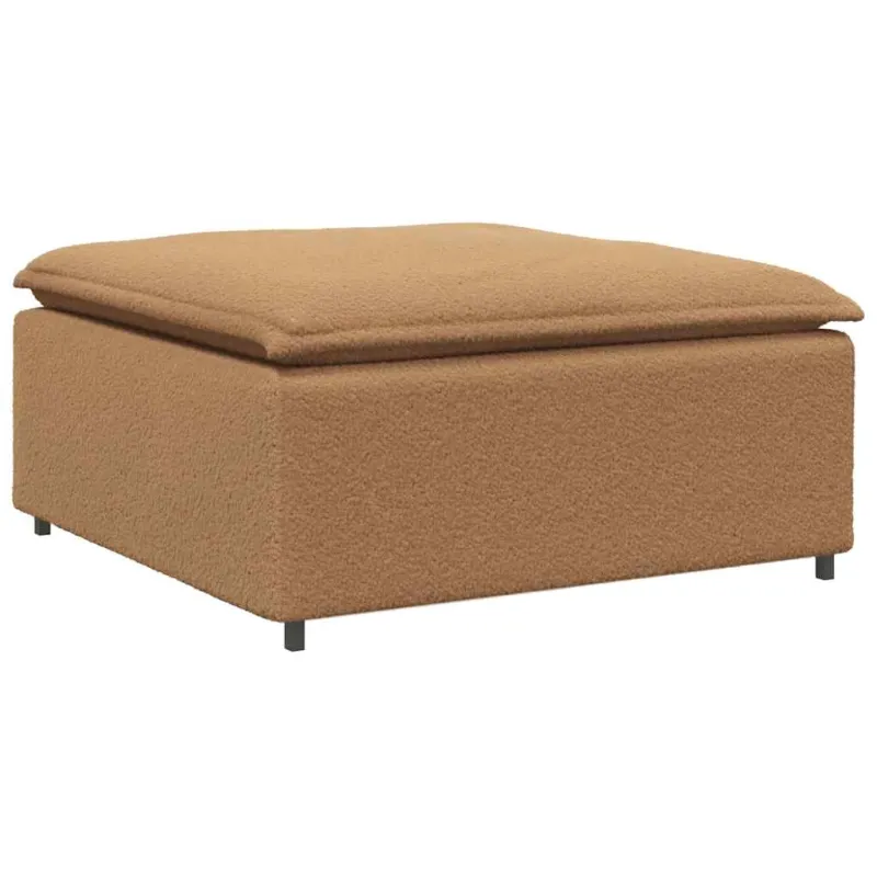Modulinė sofa su pakoja ir pagalvėlėmis, smėlio spalvos