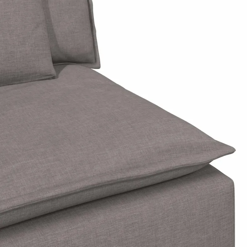Modulinė sofa su pagalvėlėmis, pilkai ruda