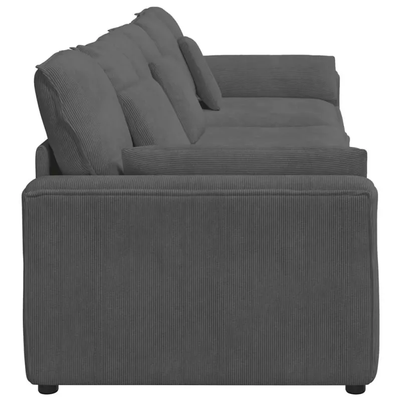 Modulinė sofa su pagalvėlėmis, tamsiai pilka