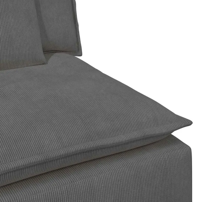 Modulinė sofa su pagalvėlėmis, tamsiai pilka