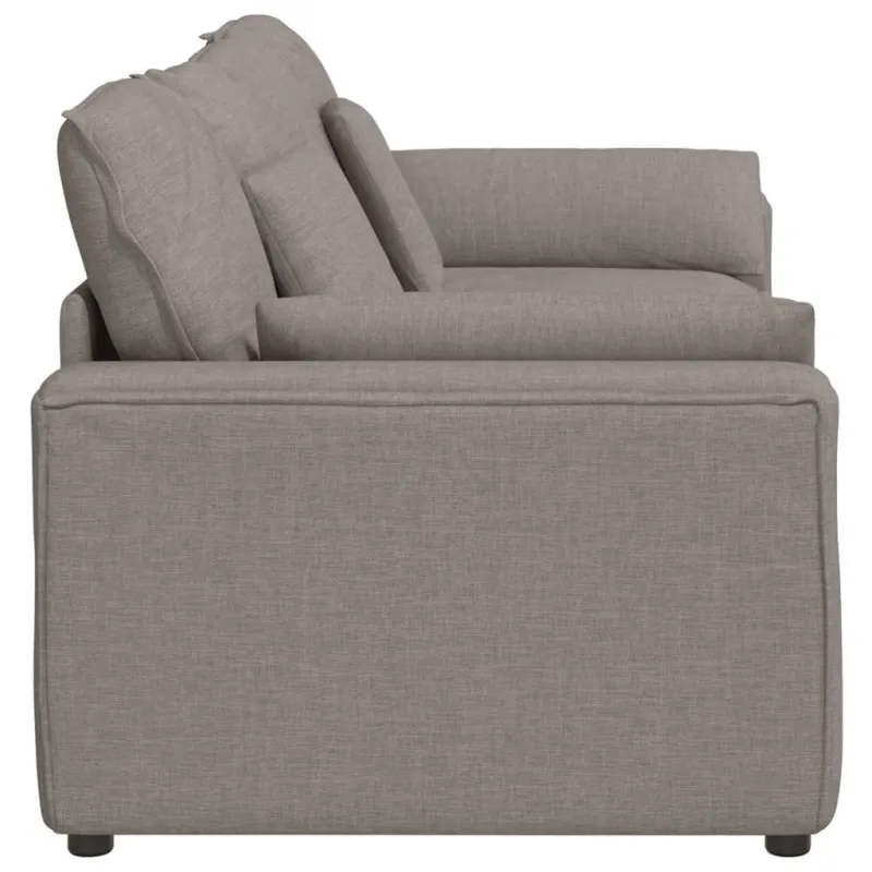 Modulinė sofa su pagalvėlėmis, pilkai ruda