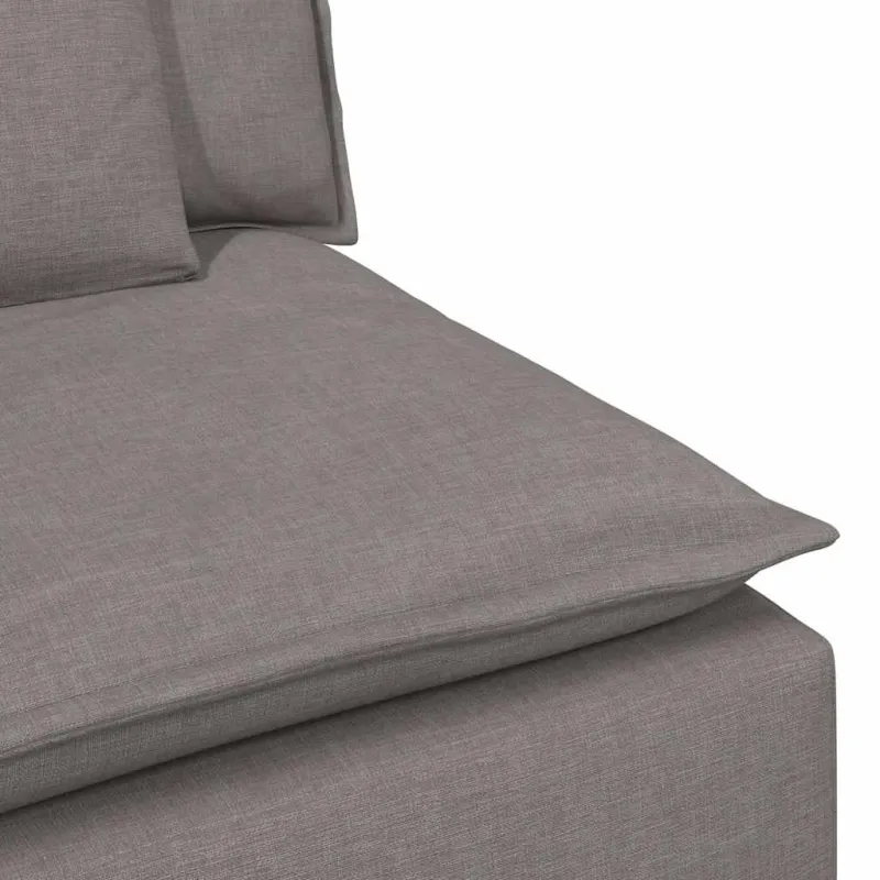 Modulinė sofa su pagalvėlėmis, pilkai ruda