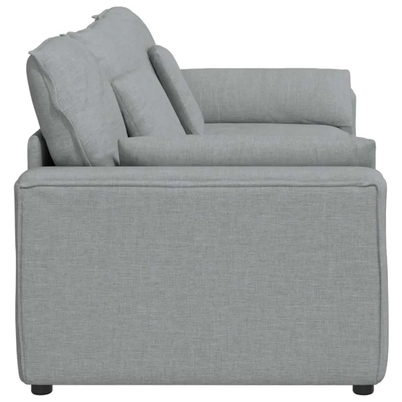 Modulinė sofa su pagalvėlėmis, šviesiai pilka