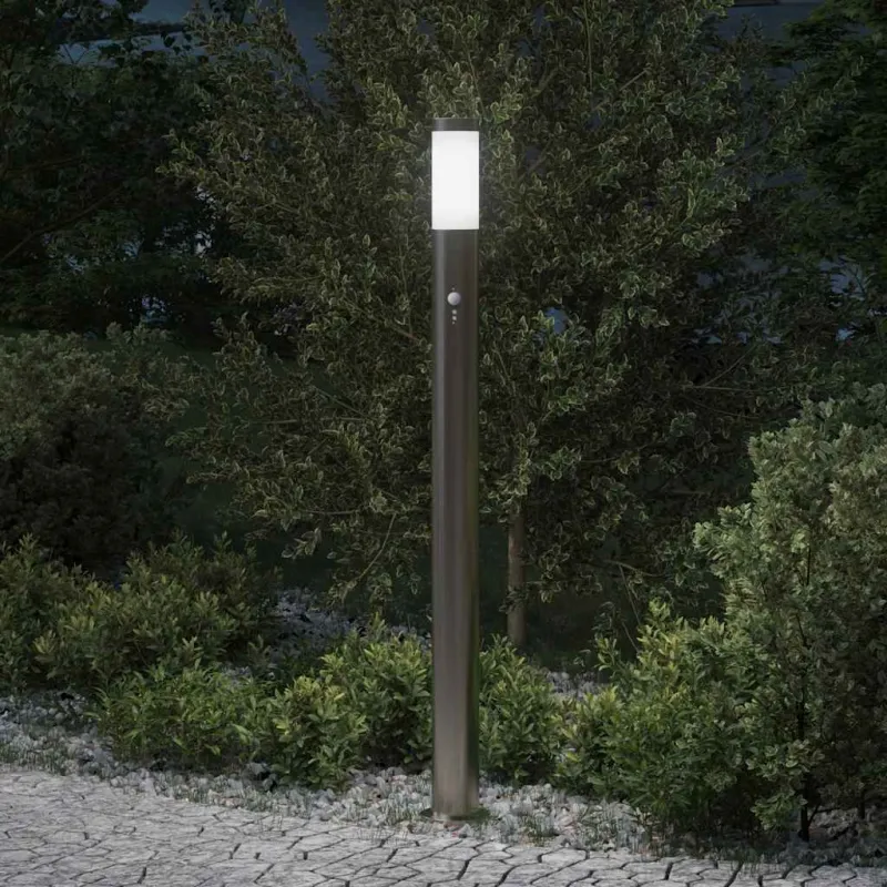 Apsauginis šviestuvas su jutikliu, 110 cm, nerūdijantis plienas, IP44