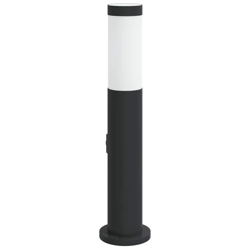 Apsauginis šviestuvas su lizdu, 50 cm, nerūdijantis plienas, IP44