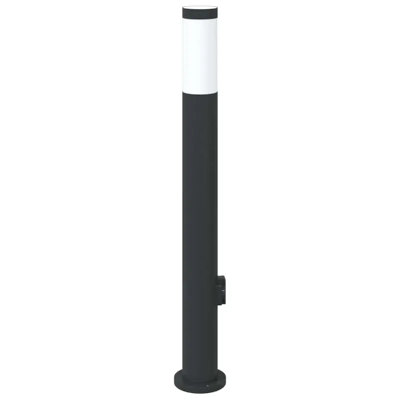 Šviestuvas su stulpeliu, 80 cm, nerūdijantis plienas, IP44