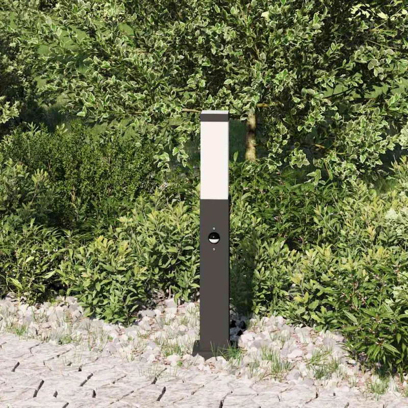 Apsauginis stulpelis su jutikliu, 50 cm, juodas, IP44