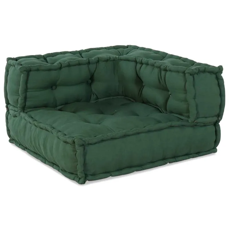 Dvivietė modulinė sofa, žalia, 140x70x36, audinys