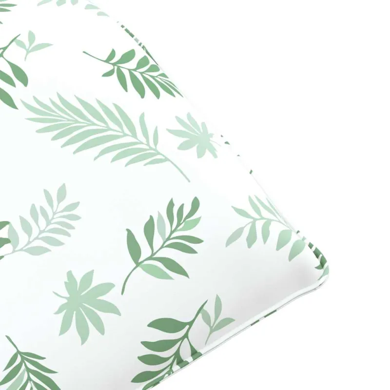 Sulankstomas saulės gultas, lapų raštas, 175x54x8,5 cm, oksfordo audinys