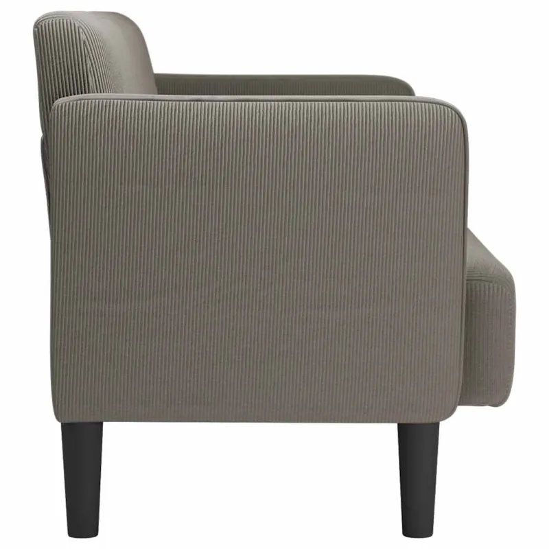 Dvivietė sofa, šviesiai pilka, 109 cm, velvetas, audinys