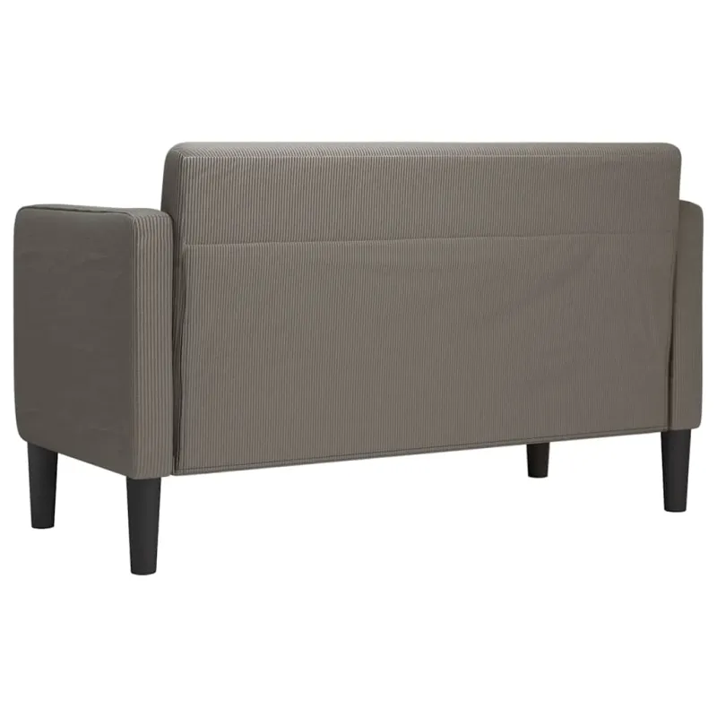 Dvivietė sofa, šviesiai pilka, 109 cm, velvetas, audinys