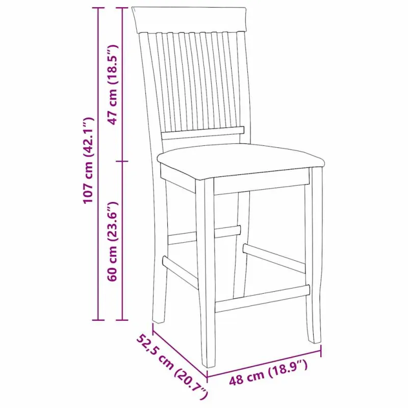 Baro kėdės, 2 vnt., baltos, masyvi mediena, guma