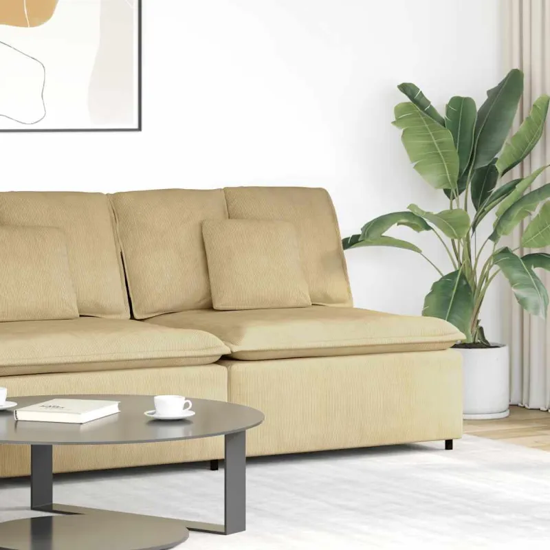 Modulinė sofa su centriniu moduliu, pilkai žalia, 100 cm