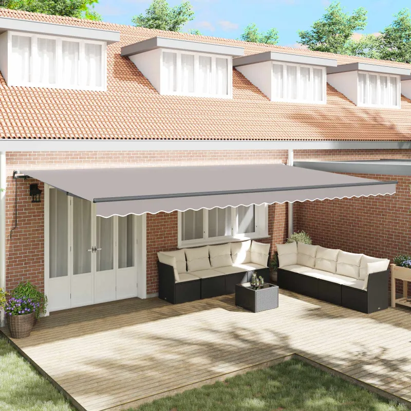 Ištraukiama markizė Šviesiai pilka 600 × 300 cm
