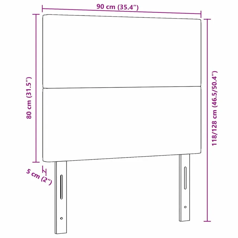 Galvūgalis Kreminė 90 cm Kordūrinis audinys