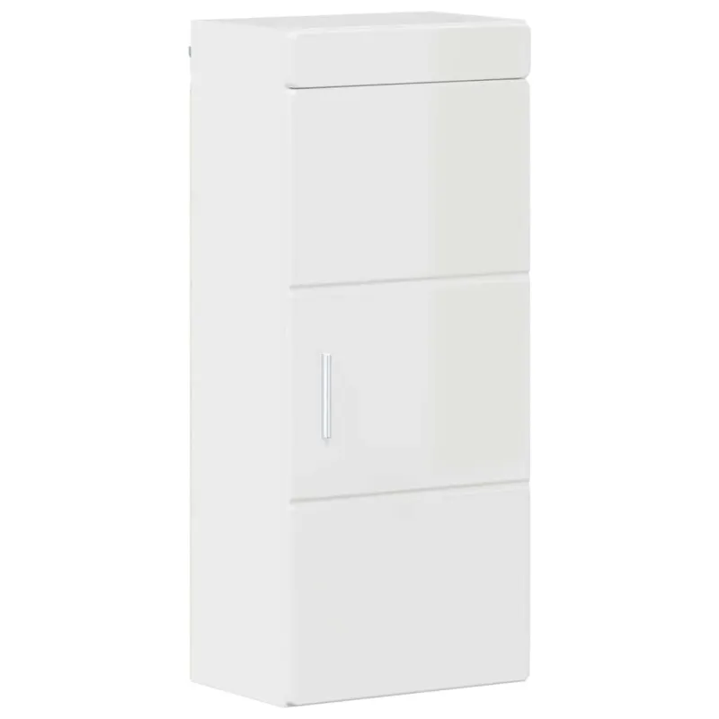 Vonios baldų rinkinys TULUM 5 pcs Aukštai blizganti balta