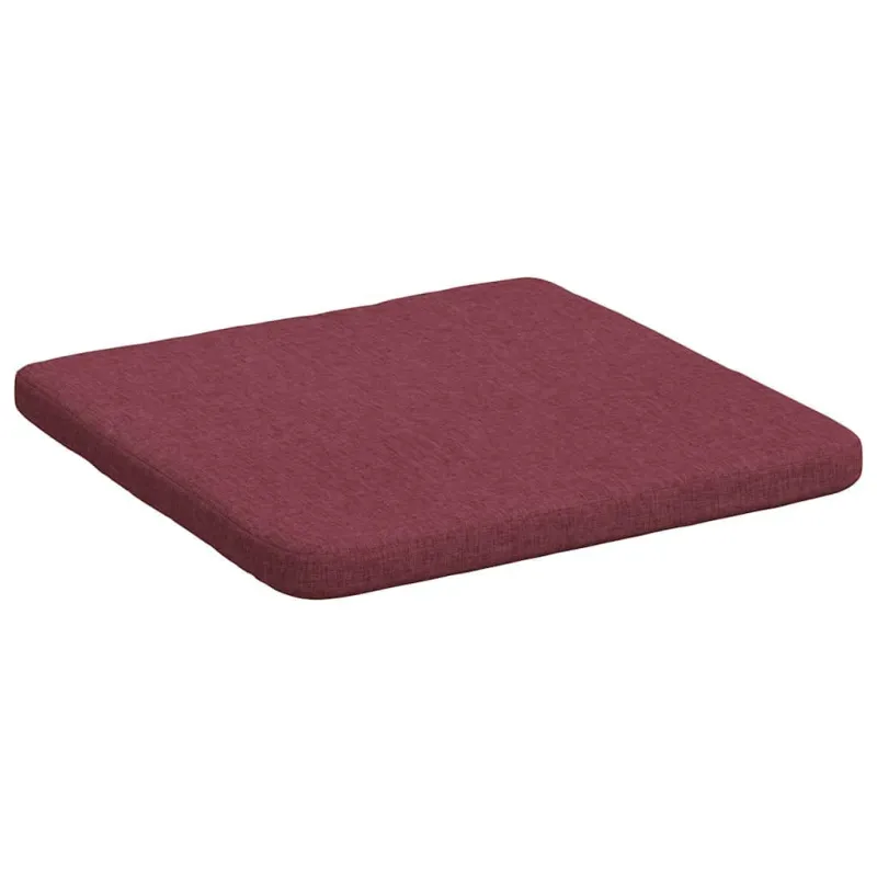 Sėdynių pagalvėlės 4 pcs Vyno raudona 40 x 40 x 3 cm audinys