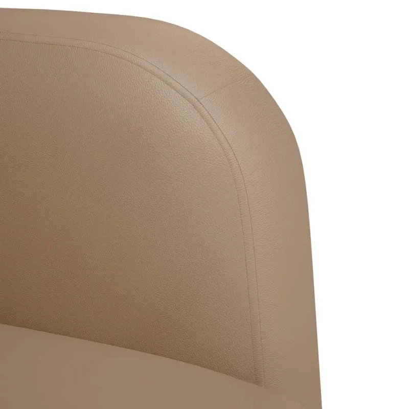 Loveseat sofa, kapučino spalvos, 110cm, dirbtinė oda