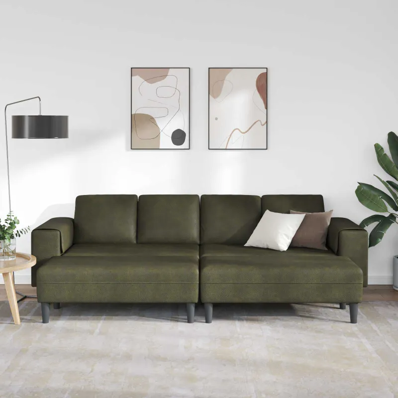 Svetainės sofa 3 pcs Armijos Žalia