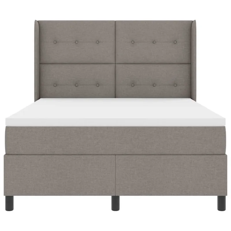 LED Čiužinio Lova su čiužiniu Taupe 160 x 200 cm audinys