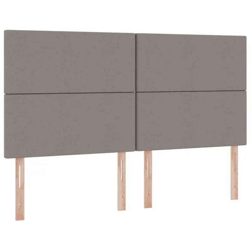 LED saugojimo lova su čiužiniu Taupe 160 x 200 cm Audinys