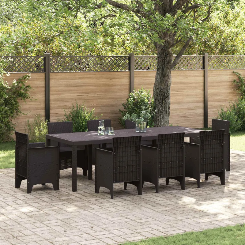 Sodo stalas Ruda 250 x 100 x 73 cm poliratanas