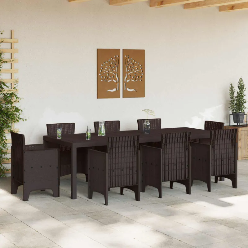 Sodo stalas Ruda 250 x 100 x 73 cm poliratanas