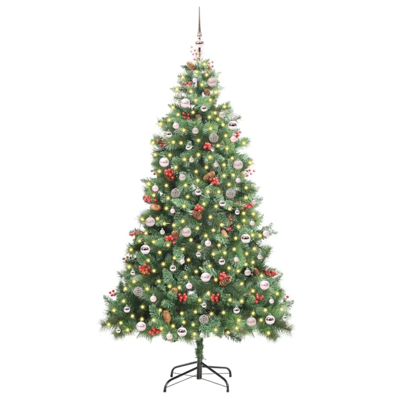Dirbtinė Kalėdų eglutė Žalia 240 cm PVC ir metalas