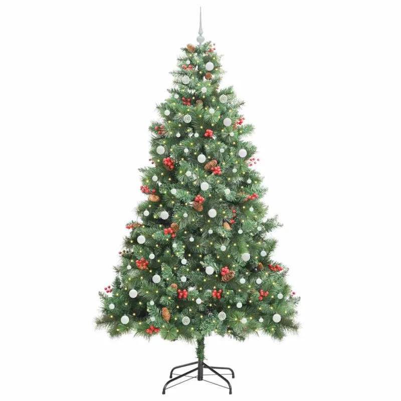 Dirbtinė Kalėdų eglutė Žalia 240 cm PVC ir metalas