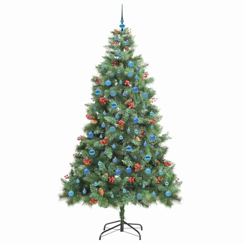 Dirbtinė Kalėdų eglutė Žalia 240 cm PVC ir metalas