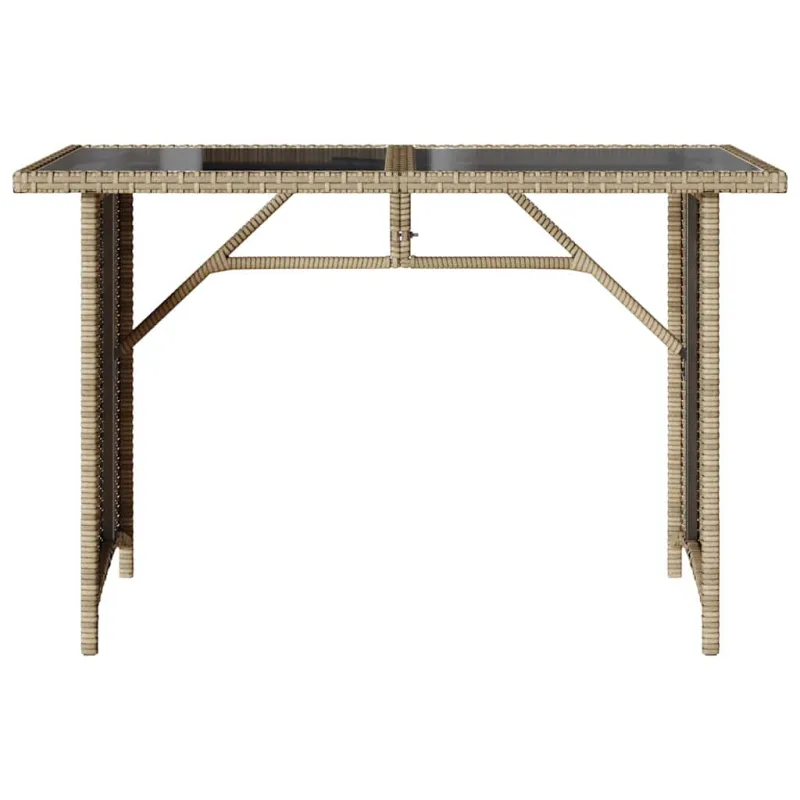 Pöytä lasipintaisella työpöydällä, hiekka, 110x68x70cm, PE-ratasta