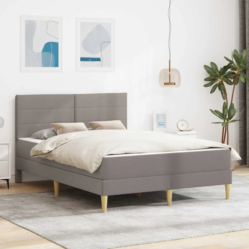 Lovos rėmas Taupe 160 x 200 cm Poliesteris