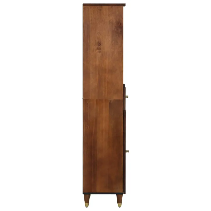 Vonios spintelė honey brown 38 x 33 x 160 cm Kietas mango medis