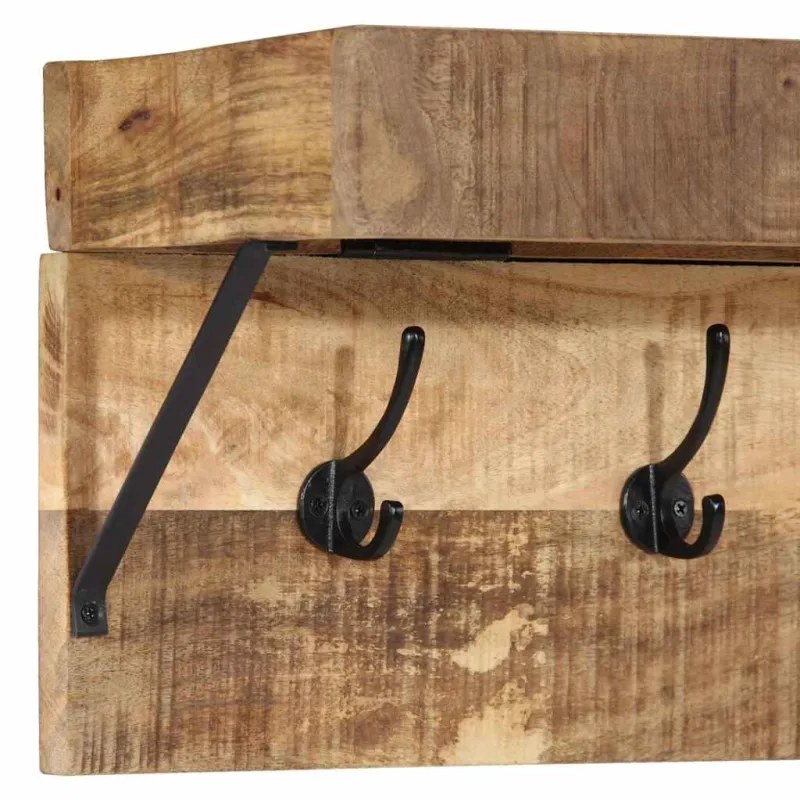 Paltas su saugykla Ruda 73 x 19 x 23 cm Mango medienos masyvas