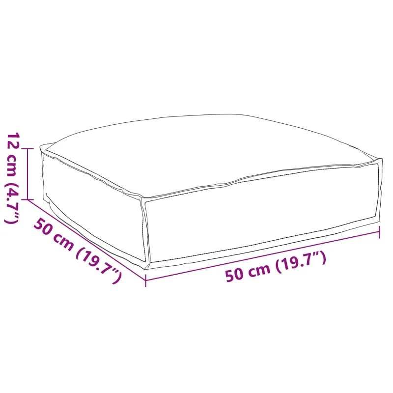 Pagalvėlė Pilka 50 x 50 x 12 cm Oksfordo audinys
