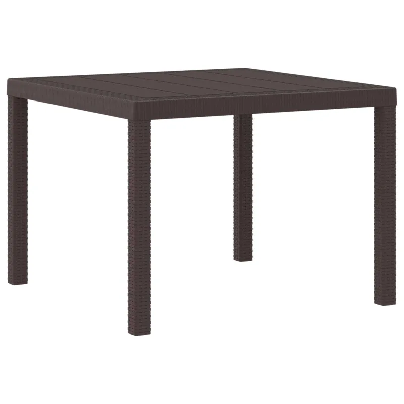 Sodo stalas Ruda 100 x 100 x 73 cm poliratanas