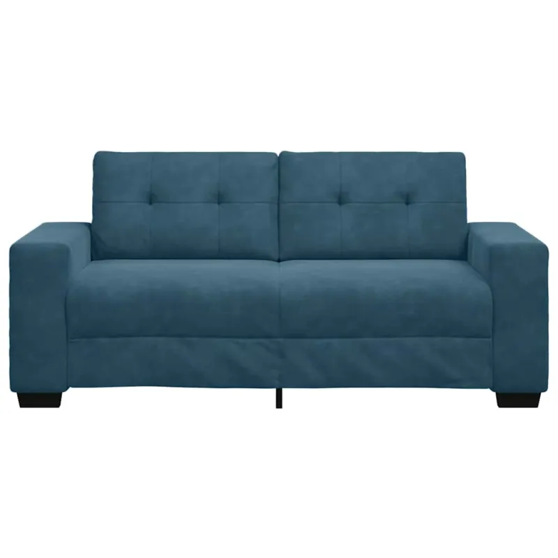Dvivietė sofa, mėlyna, 180x77x82 cm, aksomas