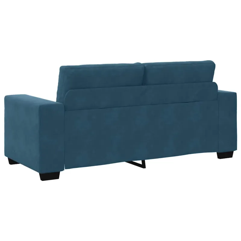 Dvivietė sofa, mėlyna, 180x77x82 cm, aksomas