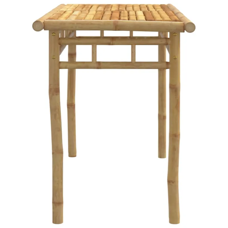 Sodo ruokapöytä, 110x55x75 cm, bambu