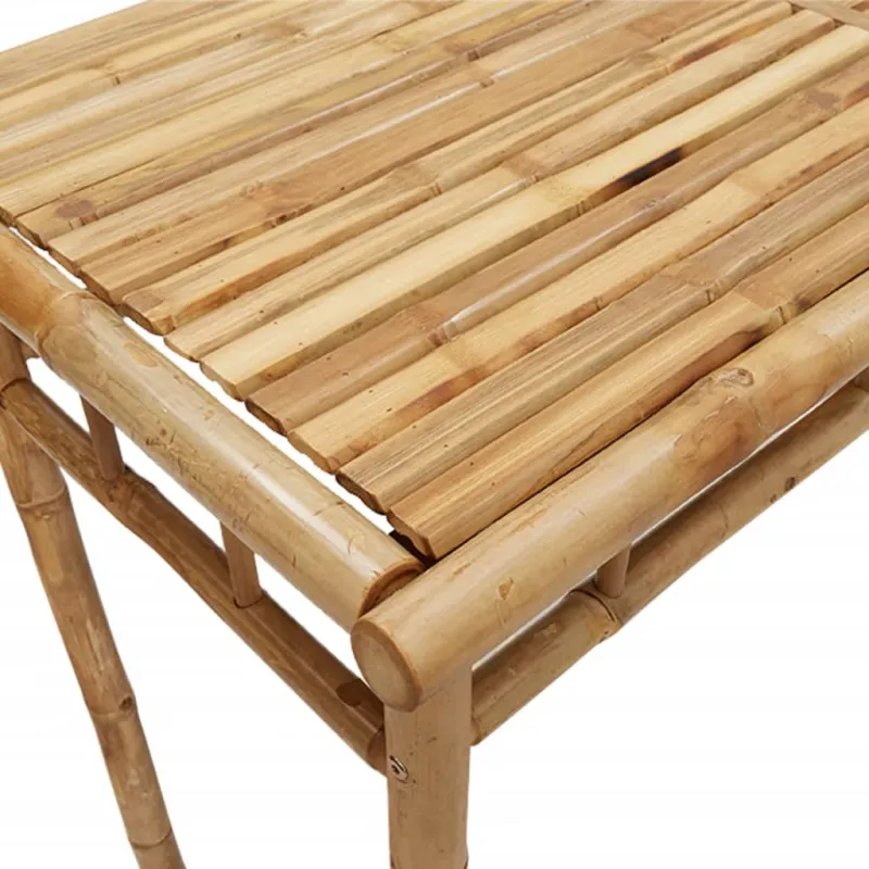 Sodo ruokapöytä, 110x55x75 cm, bambu