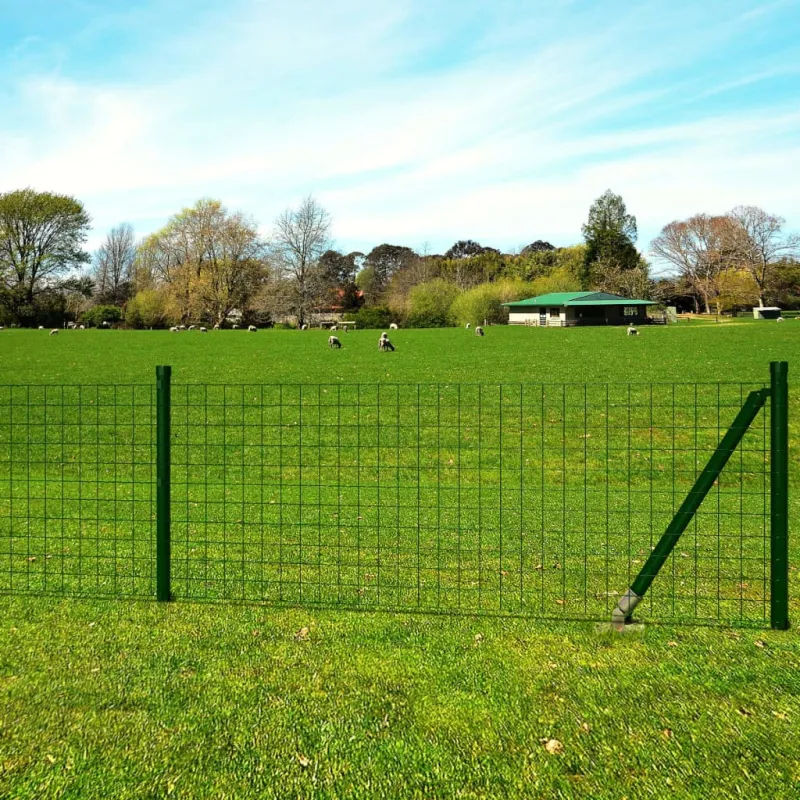 Euro tvoros komplektas, žalias, 25x0,8m, plienas