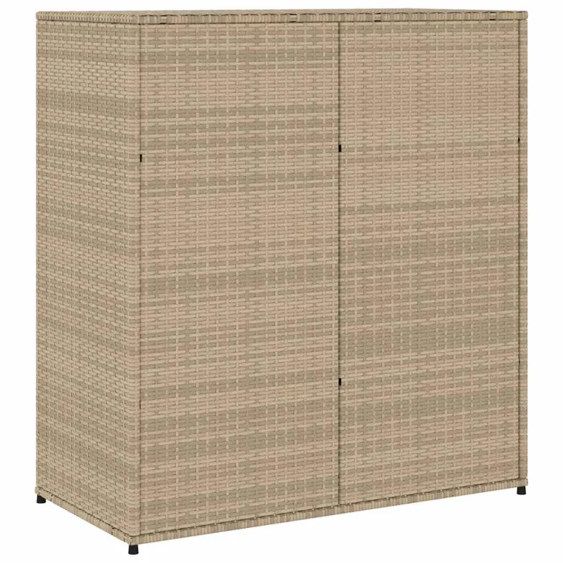 Sodo spintelė daiktams, smėlio, 105x55x113cm, poliratanas