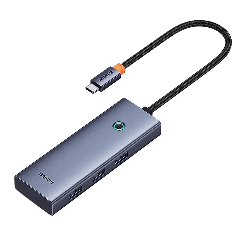 5-in-1 Hub Baseus UltraJoy Series USB-C to HDMI4K@30Hz+3xUSB 3.0+1xPD (grey) universal