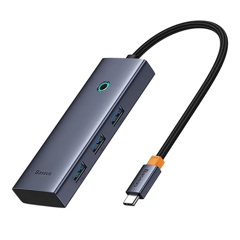 5-in-1 Hub Baseus UltraJoy Series USB-C to HDMI4K@30Hz+3xUSB 3.0+1xPD (grey) universal