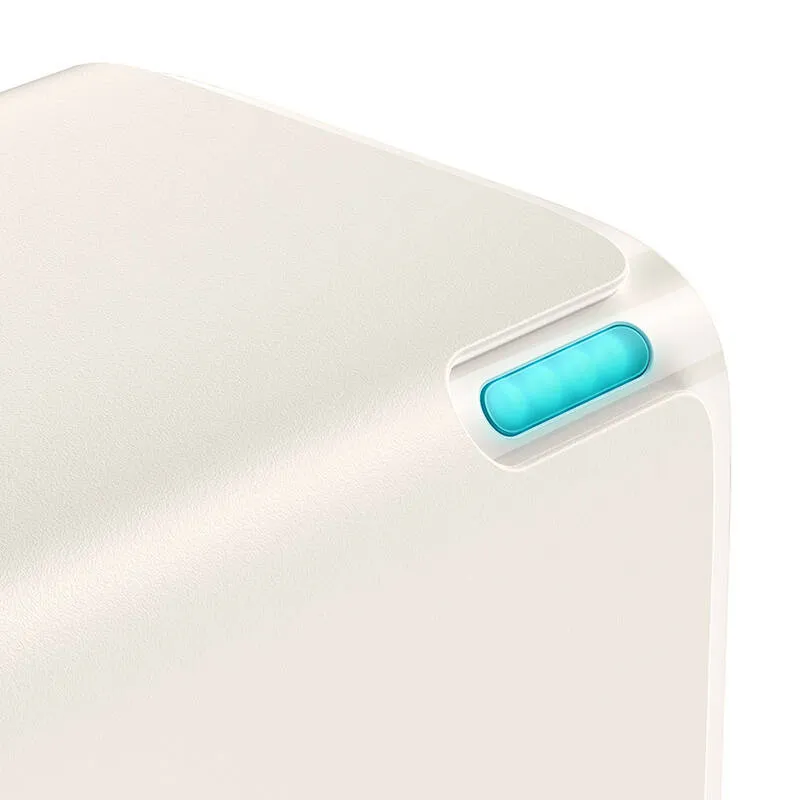 Wall charger Baseus GaN5 2x USB-C + USB, 65W + cable 1m (white) universal