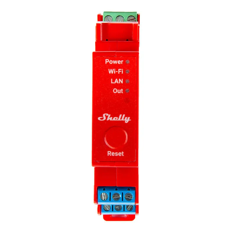 Shelly Pro 1PM DIN Rail Switch with Power measurement, 1 channel, WiFi/LAN universal