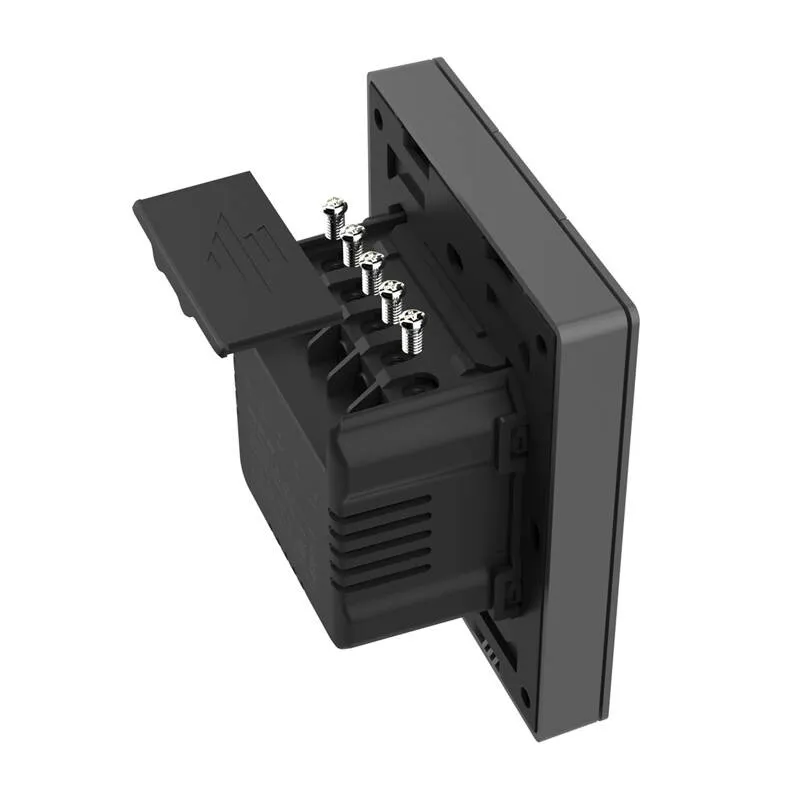 Smart WiFi wall switch SONOFF M5-3C-80 (3-channel, for frame, graphite) universal