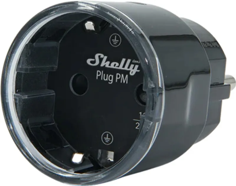 Shelly Plug PM Gen3 Matter 13A smart socket, black universal